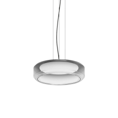 Ideal Lux Φωτιστικό Οροφής Led Γυάλινο Φιμέ/Διάφανο Ø45 Εκ. Topico Sp 333045