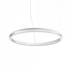 Ideal Lux Φωτιστικό Οροφής Led Μεταλλικό Λευκό Ø80 42W 4300 Lumen 3000K Crown Sp