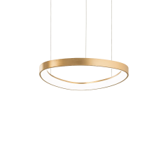 Ideal Lux Φωτιστικό Οροφής Led Μεταλλικό Χρυσό Ø42,5 Gemini Sp On-Off 2700k 341545