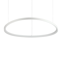 Ideal Lux Φωτιστικό Οροφής Led Μεταλλικό Λευκό Ø105 Gemini Sp On-Off 2700k 341613