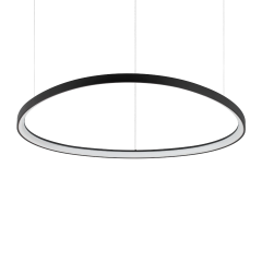 Ideal Lux Φωτιστικό Οροφής Led Μεταλλικό Μαύρο Ø105 Gemini Sp On-Off 2700k 341620