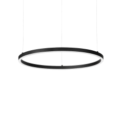 Ideal Lux Φωτιστικό Οροφής Led Αλουμινίου Μαύρο Ø70 2700K Oracle Slim Round 342047