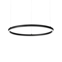 Ideal Lux Φωτιστικό Οροφής Led Αλουμινίου Μαύρο Ø90 4000K Oracle Slim Round 342122 - Dimmable