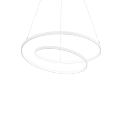 Ideal Lux Φωτιστικό Οροφής Led Μεταλλικό Λευκό Ø60 Oz Sp On-Off 4000k 342375