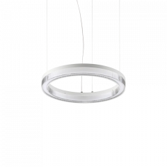 Ideal Lux Φωτιστικό Οροφής Led Μεταλλικό Λευκό Ø40 21W 2050 Lumen 3000K Crown Sp