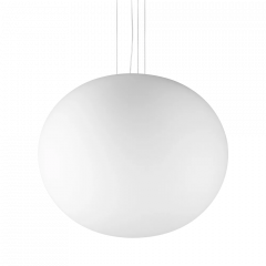 Ideal Lux Φωτιστικό Οροφής Γυάλινο Λευκό Ø50 Cotton Sp1