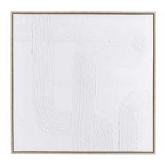 Bizzotto Texture Πίνακας Σε Καμβά Λευκός 82,6x82,6
