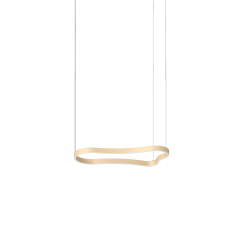 Ideal Lux Φωτιστικό Οροφής Led Μεταλλικό Χρυσό Ματ Waves-1 Sp 345222