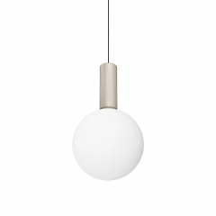 Ideal Lux Φωτιστικό Οροφής Led Γυάλινο/Μεταλλικό Λευκό Ø20 Εκ. Odeon Sp1