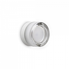 Ideal Lux Απλίκα Γυάλινη/Μεταλλική Διάφανη Ø10,5 Εκ. Lolly Ap1