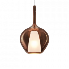 Ideal Lux Φωτιστικό Οροφής Γυάλινο Χάλκινο Ø28 Kalique Sp1-1 359540