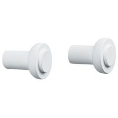 Zone Denmark Κρεμάστρες Τοίχου Ξύλινες Σετ 2 Τμχ Φ2,5x3 - Sensu White