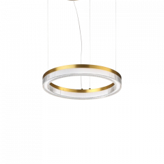 Ideal Lux Φωτιστικό Οροφής Led Μεταλλικό Οξυντέ Ø40 21W 2050 Lumen 3000K Crown Sp