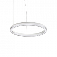 Ideal Lux Φωτιστικό Οροφής Led Μεταλλικό Λευκό Ø60 31W 3050 Lumen 3000K Crown Sp