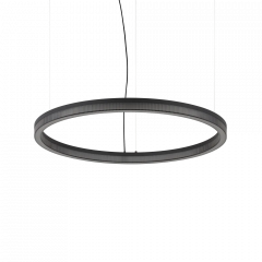 Ideal Lux Φωτιστικό Οροφής Led Μεταλλικό Μαύρο Ø80 42W 4300 Lumen 3000K Crown Sp