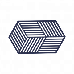 Zone Denmark Σουπλά Για Ζεστά Σκεύη Σιλικόνης 24x14 - Hexagon Midnight