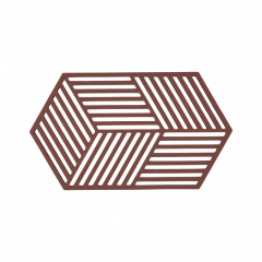 Zone Denmark Σουπλά Για Ζεστά Σκεύη Σιλικόνης 24x14 - Hexagon Burgundy