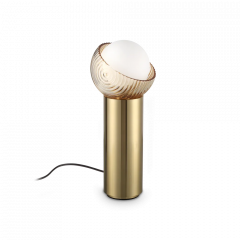 Ideal Lux Επιτραπέζιο Φωτιστικό Γυάλινο/Μεταλλικό Οξυντέ 27 Εκ. Bloom Tl1 Big