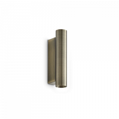 Ideal Lux Δίφωτη Απλίκα Led 3000K Μεταλλική Οξυντέ 15 Εκ. Look Ap2