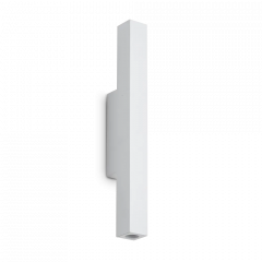 Ideal Lux Δίφωτη Απλίκα Led 3000K Μεταλλική Λευκή 30 Εκ. Look Ap2 Square