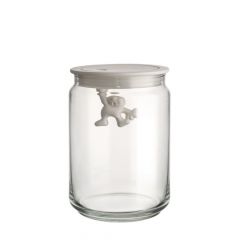 Alessi Gianni Δοχείο Αποθήκευσης Γυάλινο Λευκό 900 ml