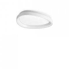 Ideal Lux Πλαφονιέρα Led Μεταλλική Λευκή Ø42,5 24W 2950 Lumen 4000K Gemini Pl