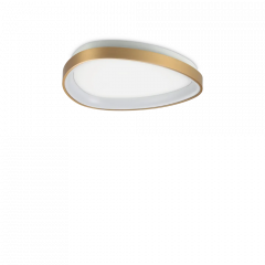 Ideal Lux Πλαφονιέρα Led Μεταλλική Οξυντέ Ø42,5 24W 2950 Lumen 4000K Gemini Pl
