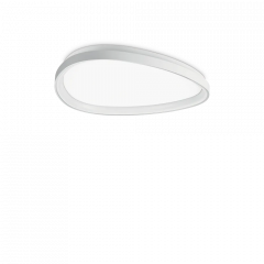 Ideal Lux Πλαφονιέρα Led Μεταλλική Λευκή Ø61 30W 3550 Lumen 4000K Gemini Pl