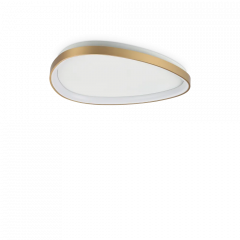 Ideal Lux Πλαφονιέρα Led Μεταλλική Οξυντέ Ø61 30W 3550 Lumen 4000K Gemini Pl