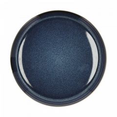 Bitz Πιάτο Φαγητού Stoneware Φ27 Εκ. - Gastro White/Dark Blue