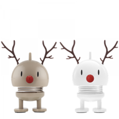 Hoptimist Reindeer Bumble Διακοσμητικές Φιγούρες Abs Σετ 2 Τμχ Extra Small Latte/White