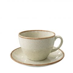 Espiel Green/Khaki Essentials Φλυτζάνι Cappuccino Με Πιατάκι 400 ml 16x8 Κωδικός: OWK103K6