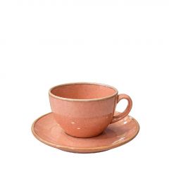 Espiel Pink Essentials Φλυτζάνι Cappuccino Με Πιατάκι 220 ml 14x7,5 Κωδικός: OWS102K6