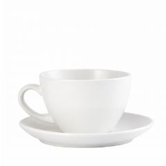 Espiel Morgan Φλιτζάνι Jumbo Με Πιατάκι Πορσελάνινο Λευκό 400 ml 16x8,5 Εκ. Κωδικός: OW2058K6