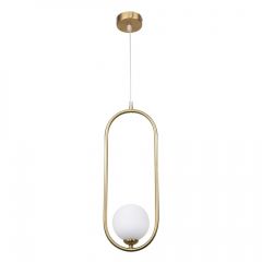 Inlight Φωτιστικό Οροφής Γυάλινο/Μεταλλικό Χρυσό 4022-GL