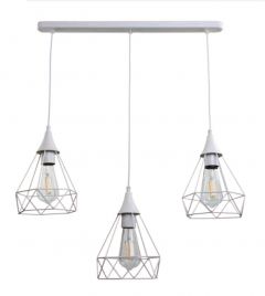 Inlight Τρίφωτο Φωτιστικό Οροφής Ράγα Μεταλλικό Λευκό 4024-3-WH/rail