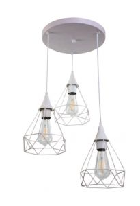 Inlight Τρίφωτο Φωτιστικό Οροφής Μεταλλικό Λευκό 4024-3-WH/rosette