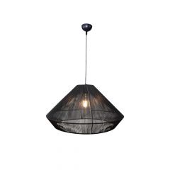 Inlight Φωτιστικό Οροφής Απο Ίνες Μαύρο Ø60 Εκ. 4057-A