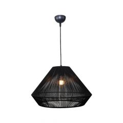 Inlight Φωτιστικό Οροφής Απο Ίνες Μαύρο Ø45 Εκ. 4057-B