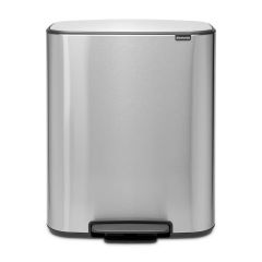 Brabantia BO Κάδος Απορριμμάτων Μεταλλικός 60 Lt. Ι Matt Steel