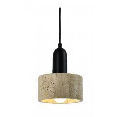 InLight Φωτιστικό Οροφής Μαρμάρινο Travertine Γκρι Φ15x20 Εκ. 4086