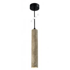 InLight Φωτιστικό Οροφής Μαρμάρινο Travertine Γκρι Φ7,5x30 Εκ. 4090