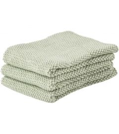 Zone Denmark Πετσέτες Κουζίνας Βαμβακερές Σετ 3 Τμχ 27x27 Εκ. - Mint