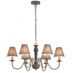 Viokef Εξάφωτο Φωτιστικό Οροφής Γκρι Fatima 74x35 Κωδικός: 4163600