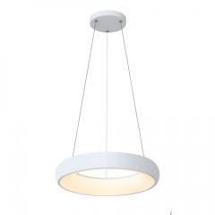 Inlight Φωτιστικό Οροφής Led Με Εναλλαγή Χρώματος Λευκό Ø60 42023-A-White Dimmable