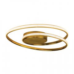 Inlight Πλαφονιέρα Led Με Εναλλαγή Χρώματος Χρυσό Ø55 42028-GL - Dimmable