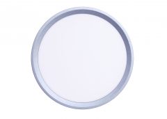 Inlight Πλαφονιέρα οροφής LED 18W 3CCT (by switch on base) σε ασημί απόχρωση D:23x2,5cm (42036-E-Silver)