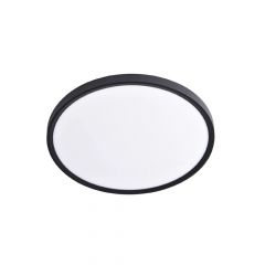 Inlight Πλαφονιέρα Οροφής Led Με Εναλλαγή Χρώματος Μαύρη Ø23x2,5 Εκ. 42036-E-Black