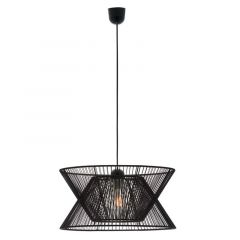 Viokef Φωτιστικό Οροφής Σχοινί Μαύρο Argela 4203700