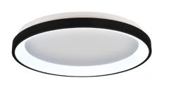 Inlight Πλαφονιέρα Οροφής Led Με Εναλλαγή Χρώματος Μαύρη Ø40x5 Εκ. 42044-C-Black